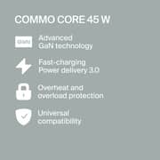 Commo USB-C Wall Charger 45W Grey - AECWC452CCGR
