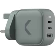 Commo Dual Port Wall Charger 65W Grey - AECWC65A2CCGR