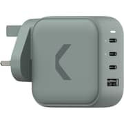 Commo Dual Port Wall Charger 100W Grey - AECWC100A3CCGR