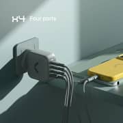 Commo Dual Port Wall Charger 100W Grey - AECWC100A3CCGR