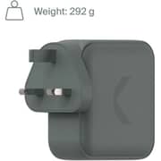 Commo 3 Port Wall Charger 140W Grey - AECWC1403CCGR