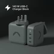 Commo 3 Port Wall Charger 140W Grey - AECWC1403CCGR