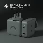 Commo 3 Port Wall Charger 140W Grey - AECWC140A2CCGR