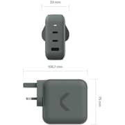 Commo 3 Port Wall Charger 140W Grey - AECWC140A2CCGR