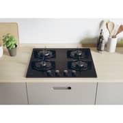 Candy Built-in 4 Burners Gas Hob 60cm Black Glass - CVW6BBMAR