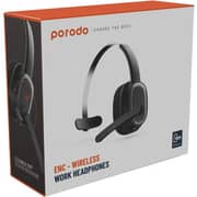 Porodo Wireless On Ear Work Headphone Black