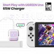 Ugreen Nexode RG Robot Design 65W 3-Port GaN Fast Charger - Purple - CD361