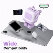 Ugreen Nexode RG Robot Design 65W 3-Port GaN Fast Charger - Purple - CD361