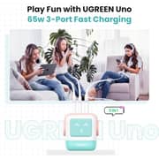 Ugreen Uno 3-Port GaN Fast Charger Pink/Blue - CD361
