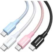 Ugreen Fast Charging Braided USB-C to USB-C Cable 1m Pink - L502