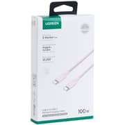Ugreen Fast Charging Braided USB-C to USB-C Cable 1m Pink - L502