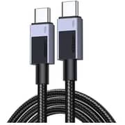سلك مجدول يوجرين من USB‑C إلى USB‑C يدعم الشحن السريع بطول 1 متر لون رمادي L512