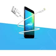 سلك متين يوجرين من USB-A إلى Lightning بطول 1 متر لون أبيض US155