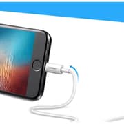 سلك متين يوجرين من USB-A إلى Lightning بطول 1 متر لون أبيض US155