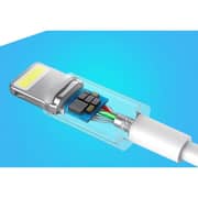 سلك متين يوجرين من USB-A إلى Lightning بطول 1 متر لون أبيض US155