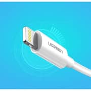 سلك متين يوجرين من USB-A إلى Lightning بطول 1 متر لون أبيض US155