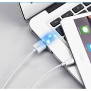 سلك متين يوجرين من USB-A إلى Lightning بطول 1 متر لون أبيض US155