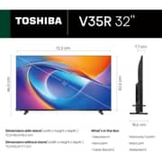 Toshiba 32inch V35R HD LED Smart Television (2025 Model) - 32V35RP