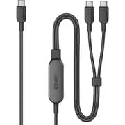 Anker 2-in-1 USB-C to USB-C Cable 1.8m Black - A8895H12