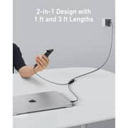 Anker 2-in-1 USB-C to USB-C Cable 1.8m Black - A8895H12