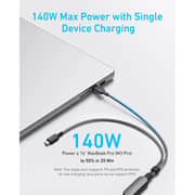 Anker 2-in-1 USB-C to USB-C Cable 1.8m Black - A8895H12