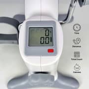 Sparnod Fitness Arm & Leg Mini Exercise Bike with LCD Display, Adjustable Resistance, Portable Under Desk Pedal Exerciser for Home & Office Workout, Compact Steel Frame, 120kg Capacity - (SMB-525)