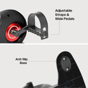 Sparnod Fitness Electric Mini Exercise Bike, Portable Pedal Exerciser with Remote Control, LCD Display for Time Speed Distance Calories, Quiet Motor, Forward & Reverse Motion, 150kg Capacity - (SMB-625)