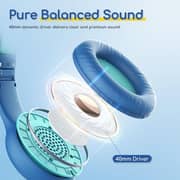 Earfun K1 Kids Wired Over Ear Headset Blue/Green