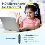 Earfun K1 Kids Wired Over Ear Headset Blue/Lemon