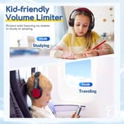Earfun K1 Kids Wired Over Ear Headset Black/Red