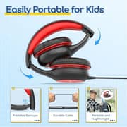 Earfun K1 Kids Wired Over Ear Headset Black/Red