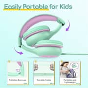 Earfun K1 Kids Wired Over Ear Headset Green/Violet