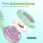 Earfun K1 Kids Wired Over Ear Headset Green/Violet