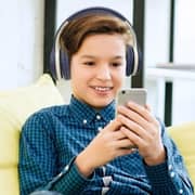 Earfun K2 Kids Wireless Over Ear Headset Blue