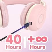Earfun K2 Kids Wireless Over Ear Headset Pink