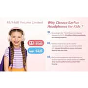 Earfun K2 Kids Wireless Over Ear Headset Pink