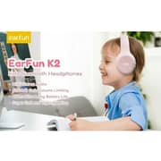 Earfun K2 Kids Wireless Over Ear Headset Pink
