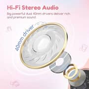 Earfun K2 Kids Wireless Over Ear Headset Pink
