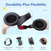 Earfun K3 Kids Wired Over Ear Headset Black/Red
