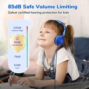 Earfun S1L Wired On Ear Kids Headphones Blue