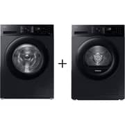 Samsung Front Load Washer 9 kg - WW90CGC04DABGU + Dryer 9 kg DV90CGC2A0ABGU
