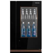 Toshiba 683 Liters Refrigerator with 6 Doors, Inverter Technology, Black Glass - GR-RM921WI-PGN(B1)