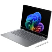 HP OmniBook X Flip 2-in-1 Convertible (2026) AI PC - AMD Ryzen AI 7-350 / 14inch 3K OLED / 1TB SSD / 32GB RAM / Shared AMD Radeon 860M Graphics / Windows 11 Home / English & Arabic Keyboard / Meteor Silver Aluminum / Middle East Version - [14-FK0013NE]
