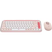 Logitech Pop Icon Combo Keyboard And Mouse Rose/Off-White - 920-013105