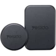 Yesido 2-in-1 Metal Plate Black - C207