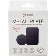 Yesido 2-in-1 Metal Plate Black - C207