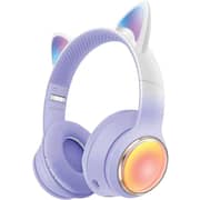 Green Lion GL-400 Kids Wireless Over Ear Headphone Purple