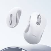 Baseus F02 Ergonomic Wireless Mouse Moon White - B0203302