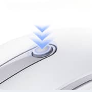 Baseus F02 Ergonomic Wireless Mouse Moon White - B0203302
