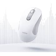 Baseus F02 Ergonomic Wireless Mouse Moon White - B0203302
